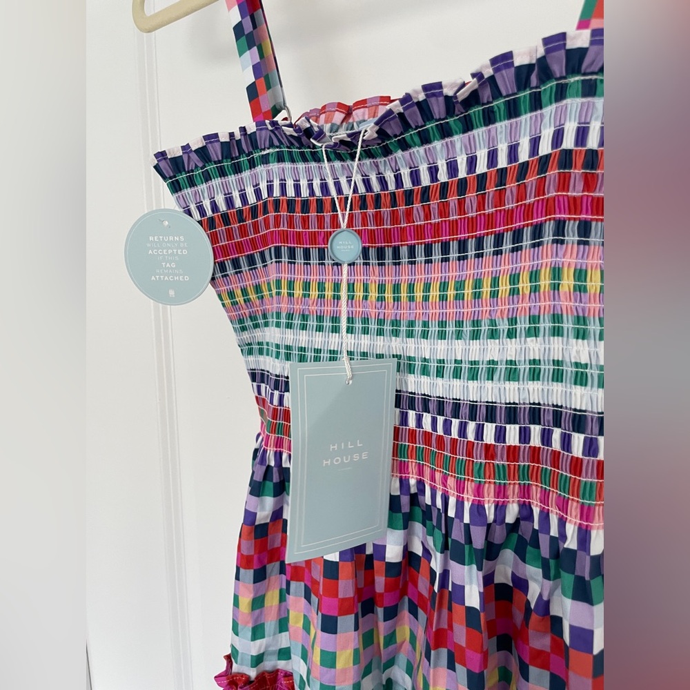 Hill House Home Seraphina Dress – Multi Gingham | Medium | NWT - Picture 12 of 14